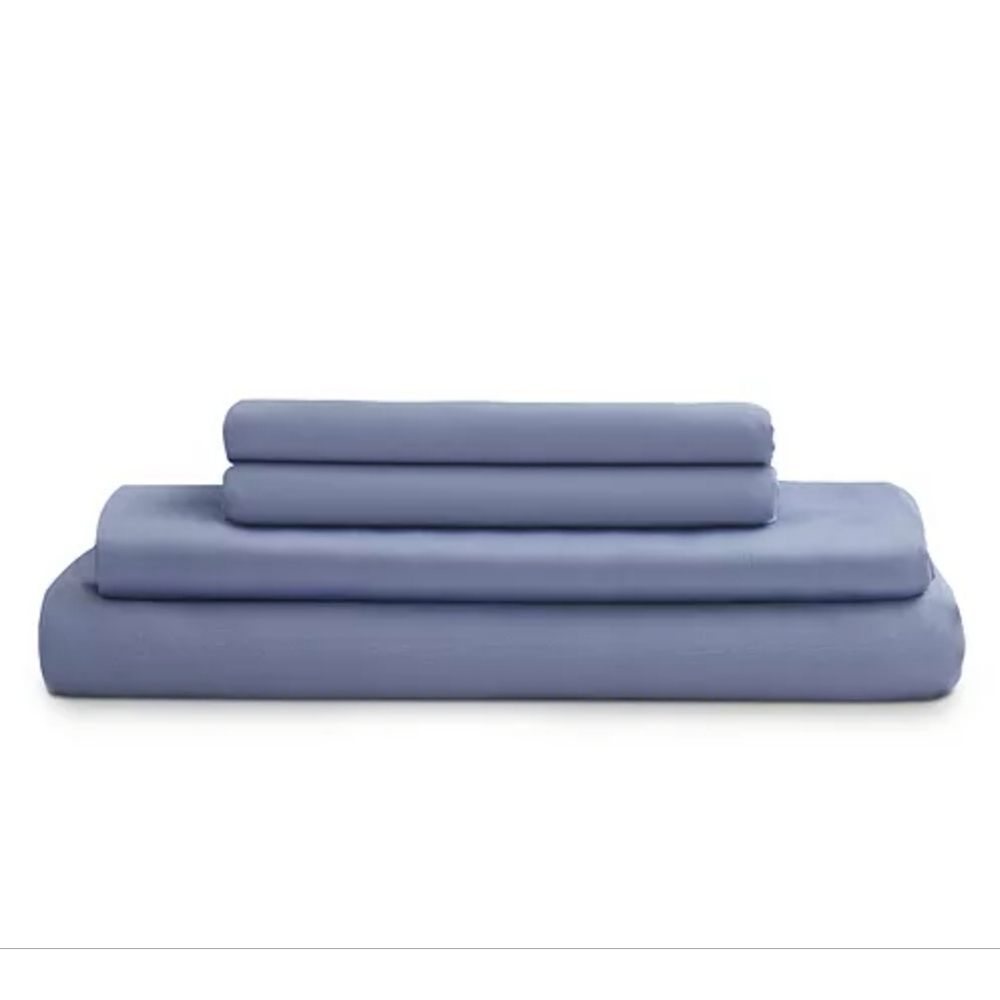 NWT - AQUA Eucalyptus Queen Sheet Set Sky Blue